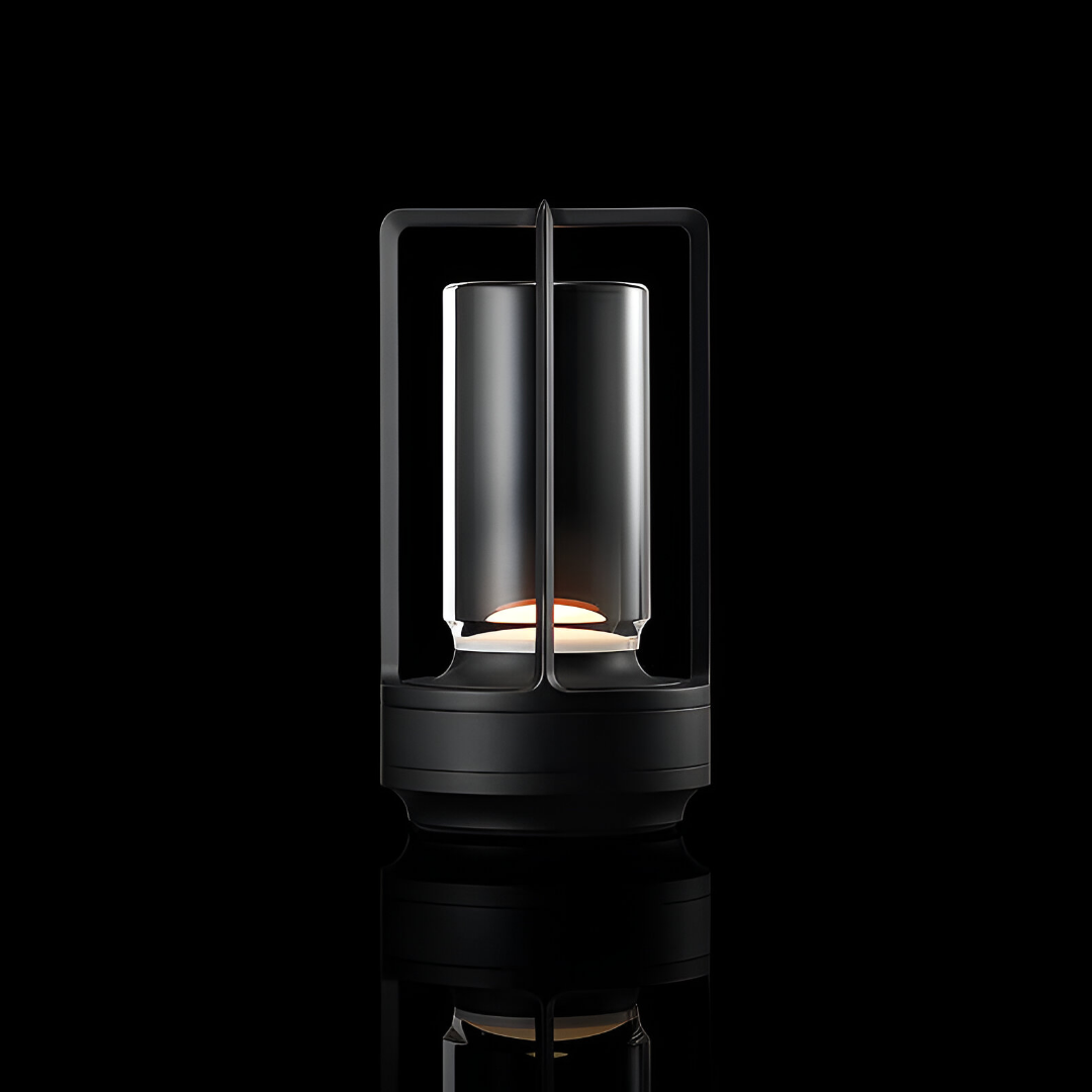 ElegantLight Bordlampe – Stilfuld og Funktionel Løsning til Indendørs og Udendørs Brug Sort Bonusvis