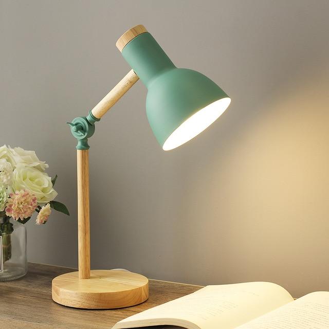 FlexiGlo | Justerbar & Sammenfoldelig Træbordlampe Bonusvis