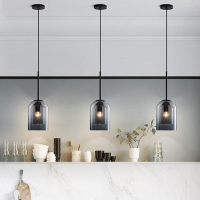 Moderne Pendellampe i Farvet Glas – Elegant Design til Hjem og Erhverv Bonusvis