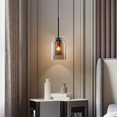 Moderne Pendellampe i Farvet Glas – Elegant Design til Hjem og Erhverv Bonusvis
