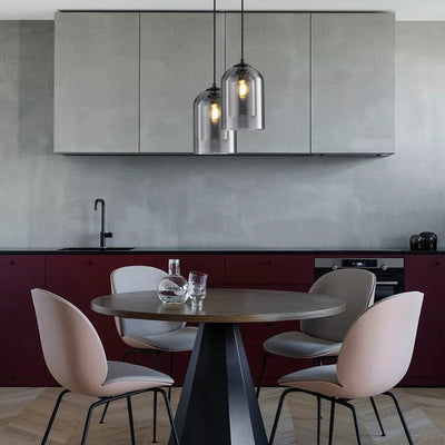 Moderne Pendellampe i Farvet Glas – Elegant Design til Hjem og Erhverv Bonusvis