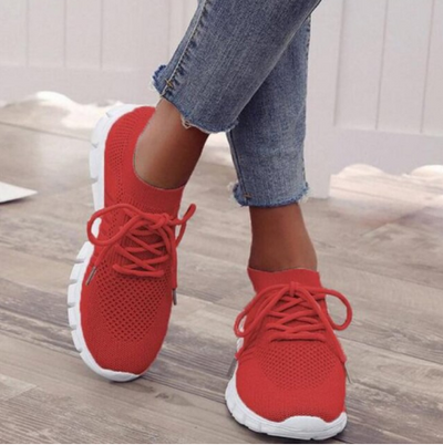 Orthopediske Sneakers til Kvinder – Komfort og Stil til Daglig Brug Rød Bonusvis