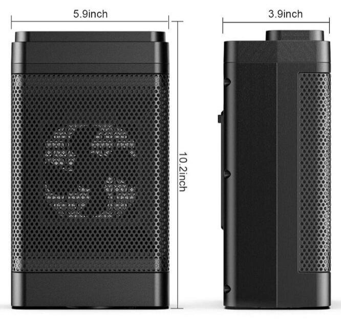 Mini Elektrisk Radiator 1500W – Hurtig og Effektiv Varme til Små Rum Bonusvis
