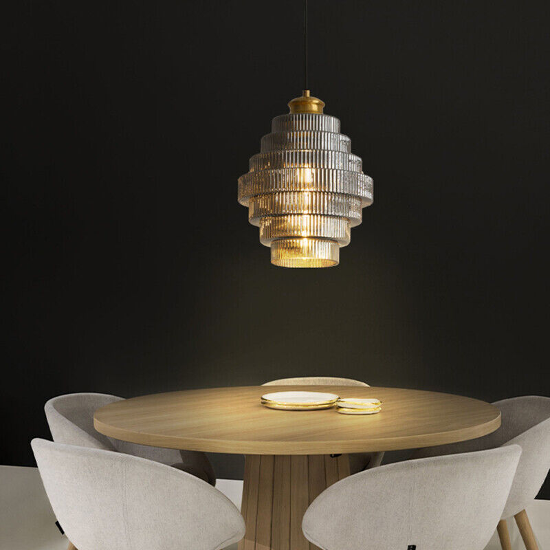 LumiFlask Messing Glas Pendellampe – Vintage Elegance til Dit Hjem Grå D22*H30cm Bonusvis