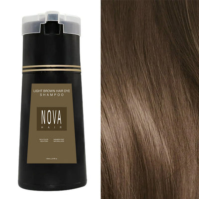 Instant Hårfarve Shampoo – Få Smukke Farver på 10 Minutter Uden Skader Lys brun Bonusvis