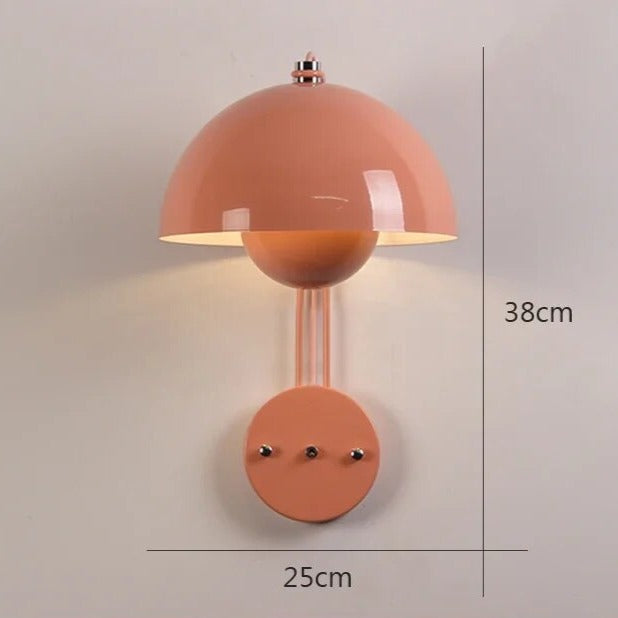 NatureGlow - Elegant væglampe med energieffektiv LED-belysning Lyserød Bonusvis
