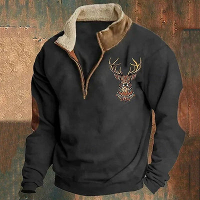 Zeke Rustik Pullover – Komfort, Stil og Alsidighed til Koldt Vejr Sort Bonusvis