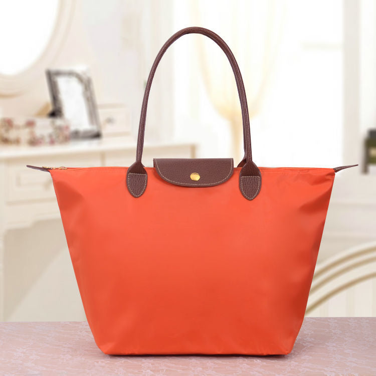 Luxe Oxford Skuldertaske – Elegance og Funktionalitet til Hverdagen Orange Bonusvis