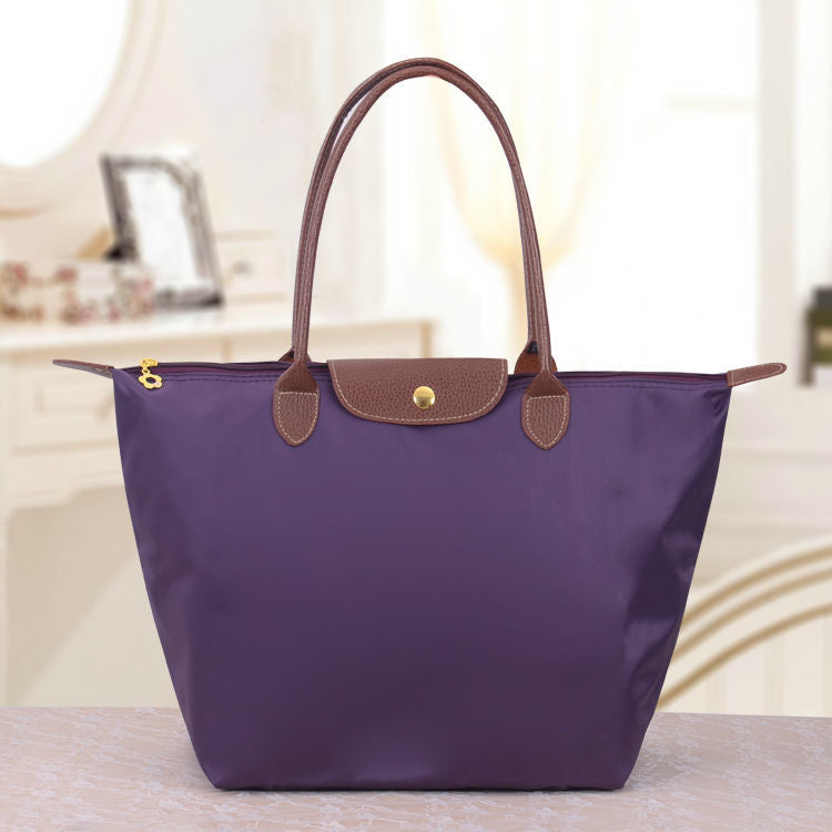 Luxe Oxford Skuldertaske – Elegance og Funktionalitet til Hverdagen Mauve Bonusvis