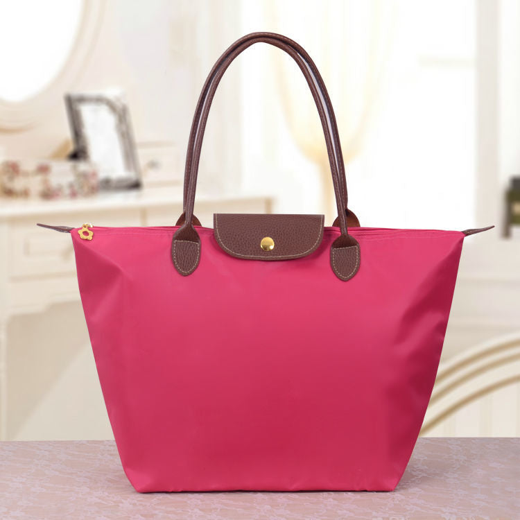 Luxe Oxford Skuldertaske – Elegance og Funktionalitet til Hverdagen Rosa Bonusvis
