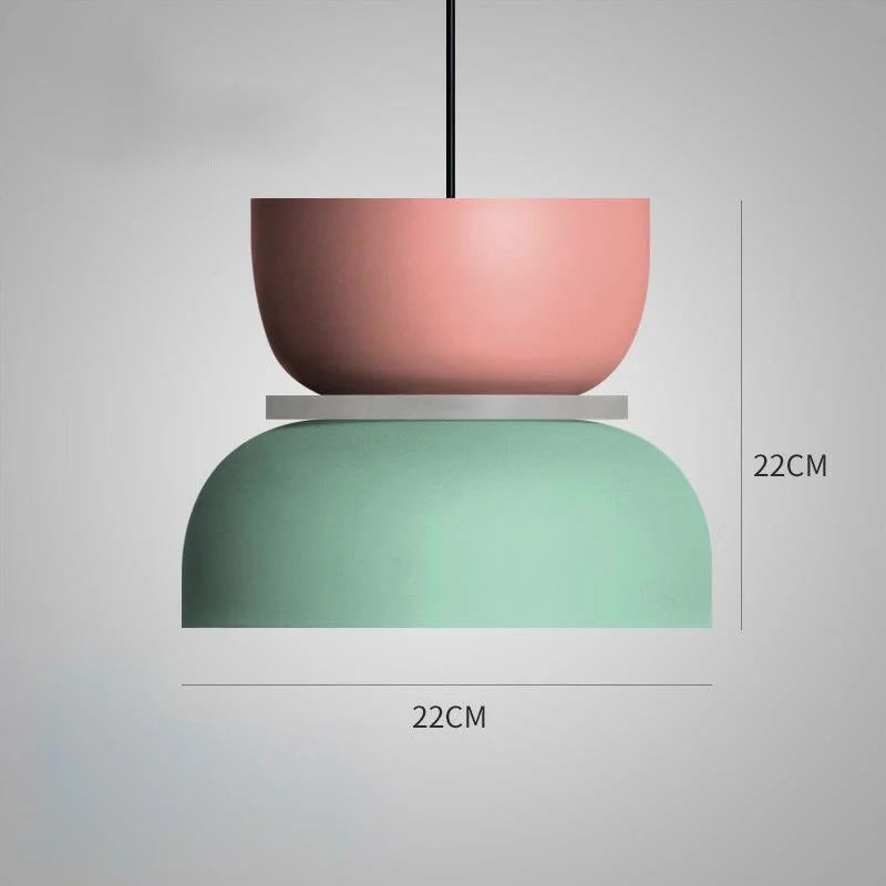 MacaronLight Pendellampe – Skandinavisk Design med Farverig Stil Medium Bonusvis