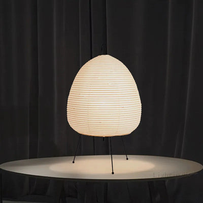 WabiGlow Bordlampe – Japansk Wabi-Sabi Design med Blødt Diffust Lys Bonusvis