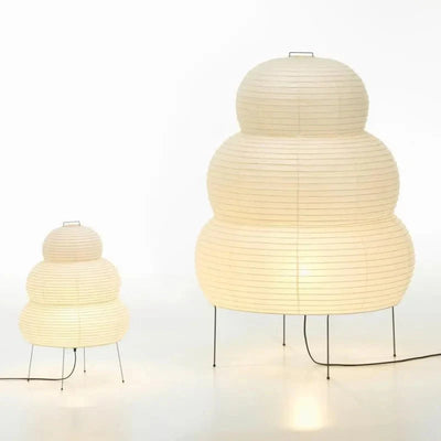 ZenLight - Wabi Sabi gulvlampe med rispapirskærm og justerbart stativ Bonusvis