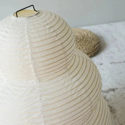 ZenLight - Wabi Sabi gulvlampe med rispapirskærm og justerbart stativ Bonusvis