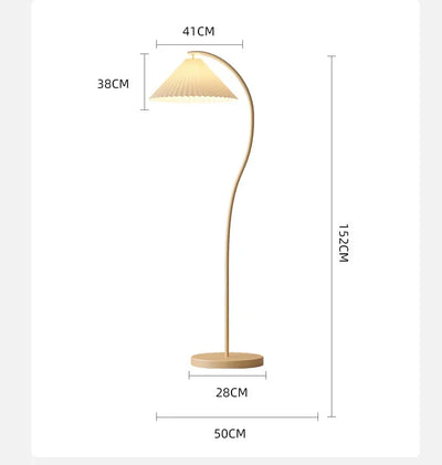 Moderne LED-gulvlampe i stof Bonusvis