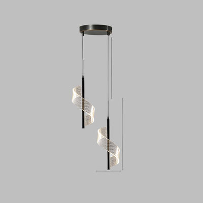 LED-pendler i moderne stil Sort-2-hoveder Bonusvis